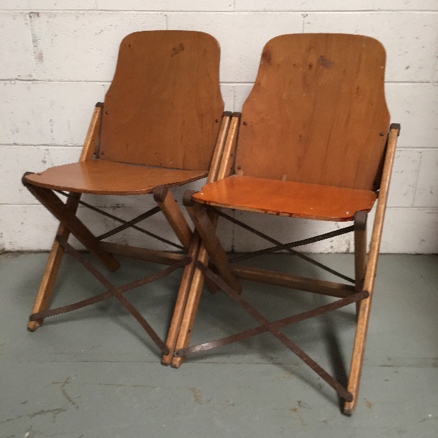 CHAIR, Folding Timber Theatre, Set of 2